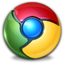 Google Chrome logo.