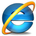 Internet Explorer logo.