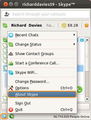 What version of Skype.